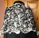 White & Black Shawl