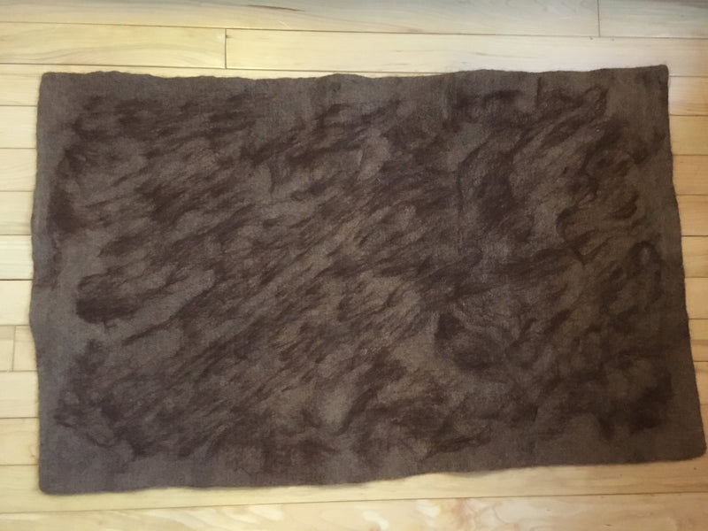 Fawn Rug with Brown Overlay