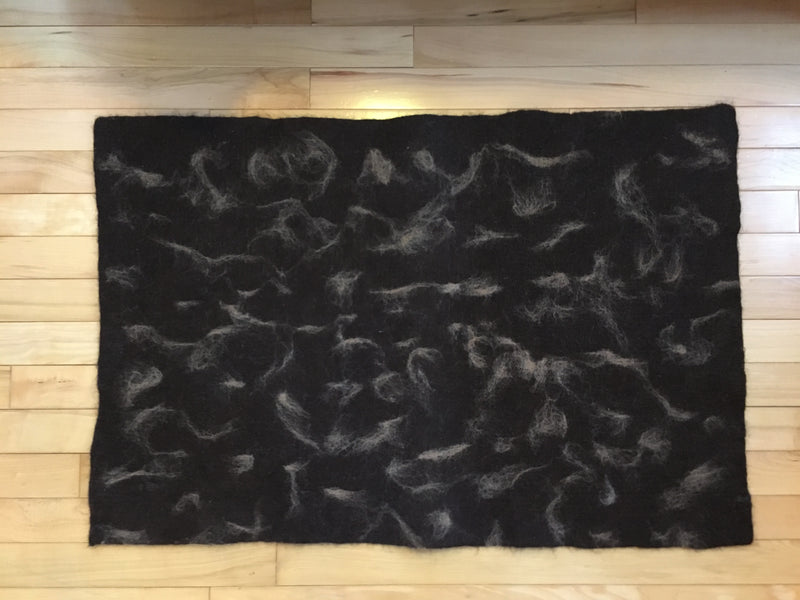 Brown Rug with Fawn Wisps