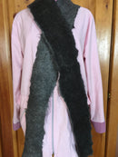 Dark Silver Grey Scarf - two tones