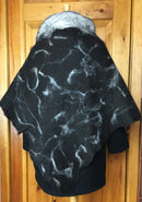 Black Shawl with Fawn Wisps