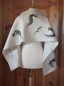 White & Black Shawl