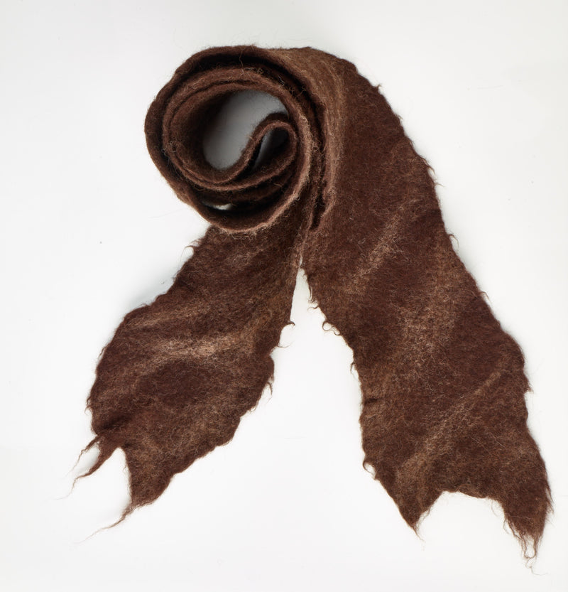 Brown Scarves with Fawn Wisps