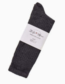 Ribbed Alpaca Socks