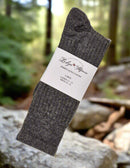 Ribbed Alpaca Socks