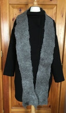 Thick Medium Silver Grey Scarf